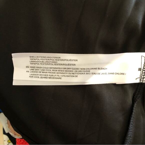 Band of Gypsies BOG Collective NWT Black Cream Foil Floral Slip Midi Skirt SZ XS - Picture 11 of 16